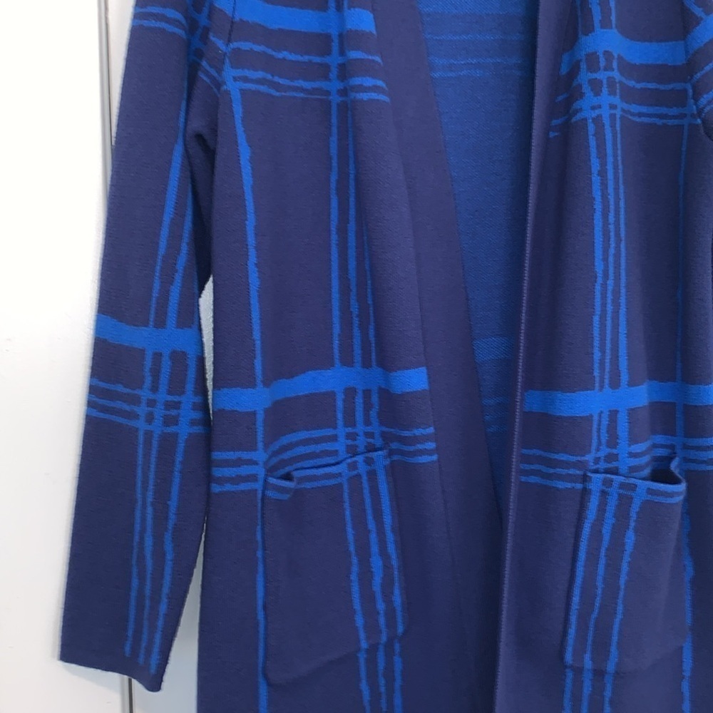 Final $ Lightly Loved! Isaac Mizrahi Live Oversized Open Front Cardigan M - Picture 6 of 11